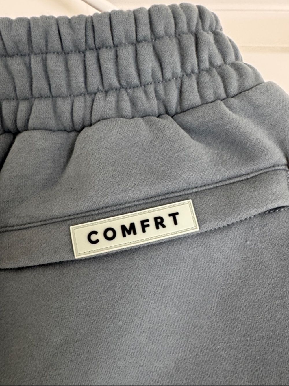 COMFRT Cozy High-Waist Slate Blue Jogger Pants
